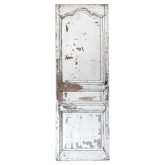 Antique 19th Century Reclaimed Provincial French Door with White Paint