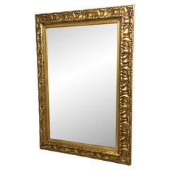 Antique 19th Century Rectangular Gilt Wall Mirror