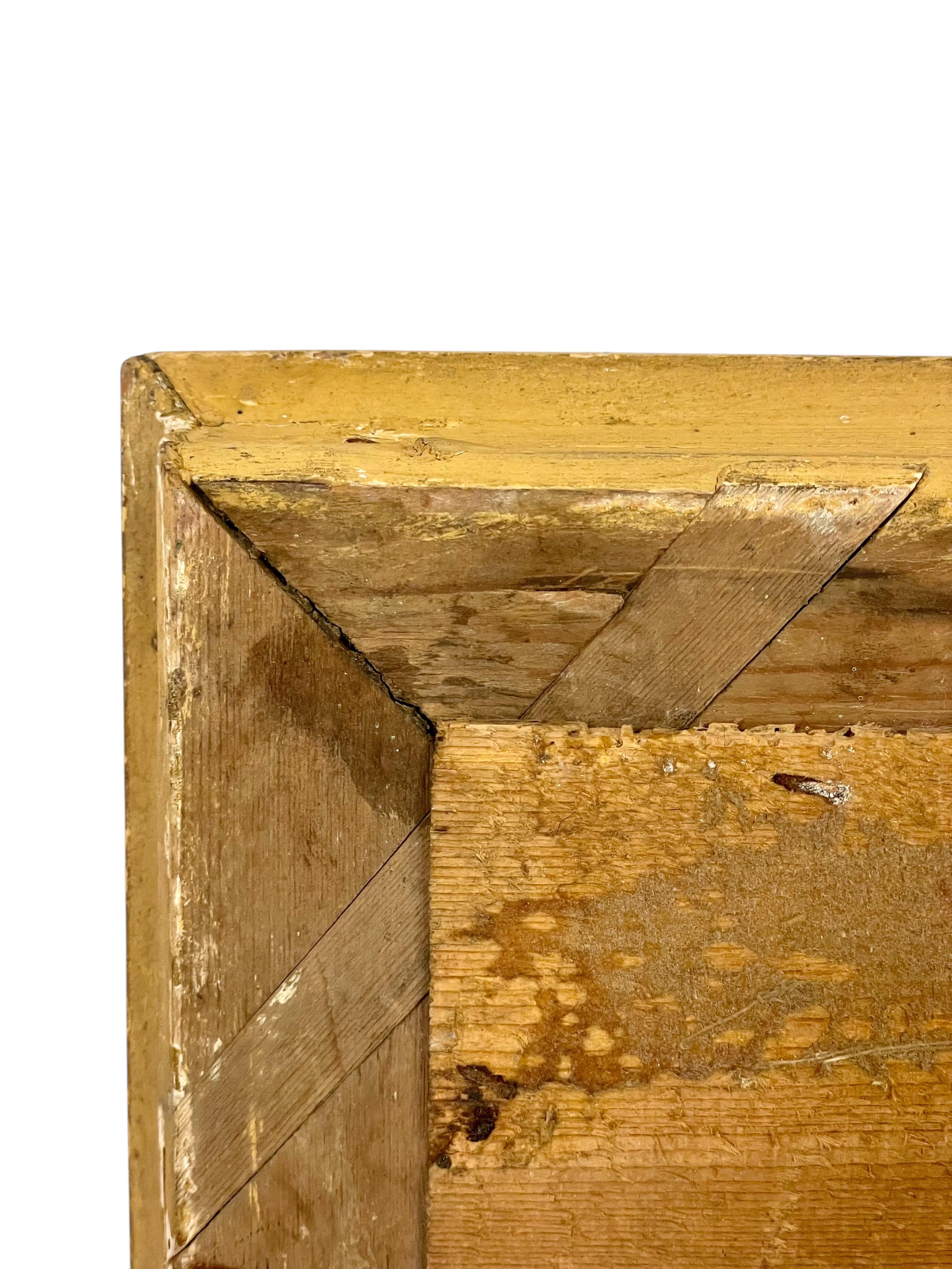 Espejo rectangular neoclásico de madera dorada, Francia S. XIX en venta 5