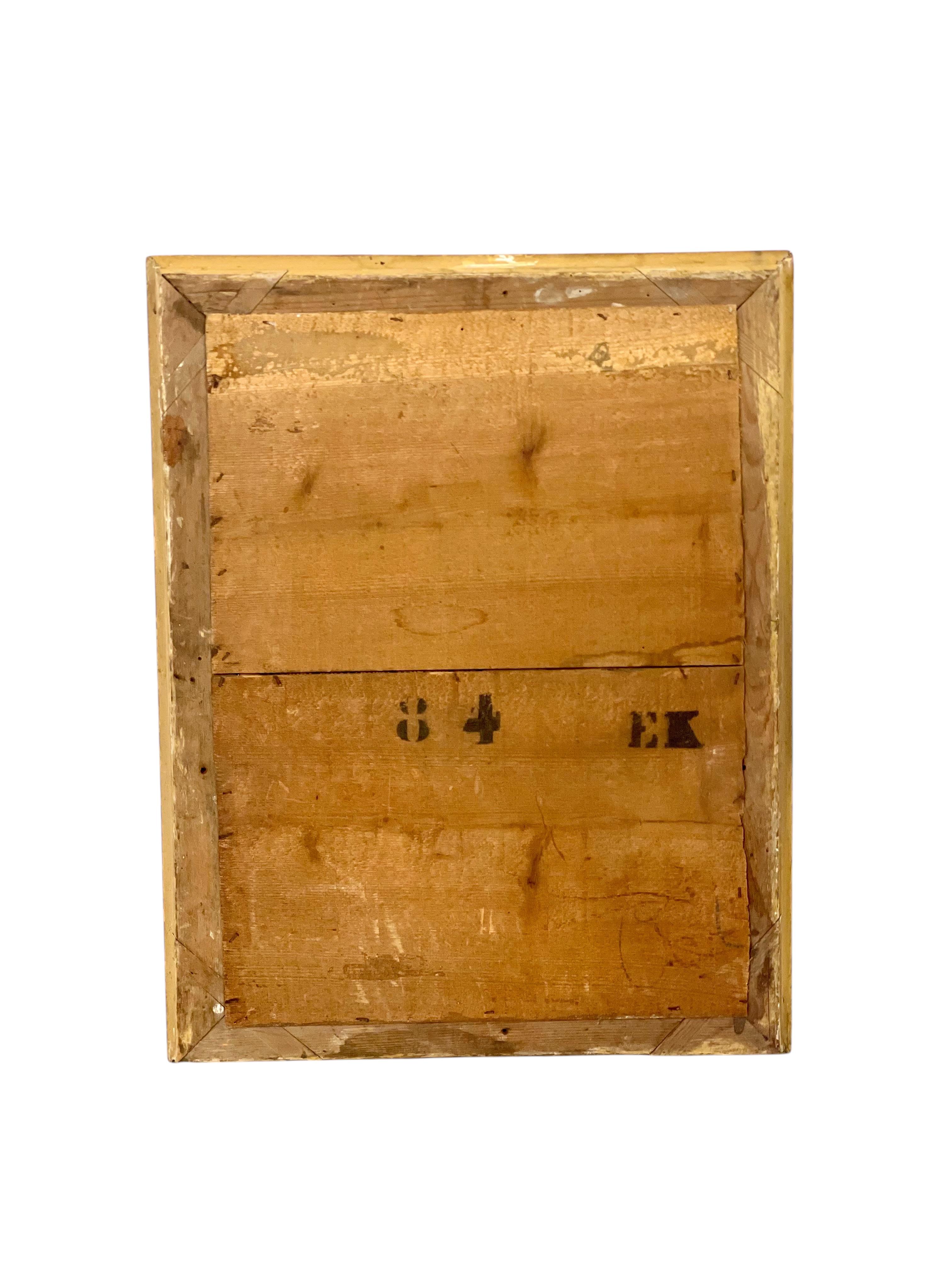 Espejo rectangular neoclásico de madera dorada, Francia S. XIX en venta 2
