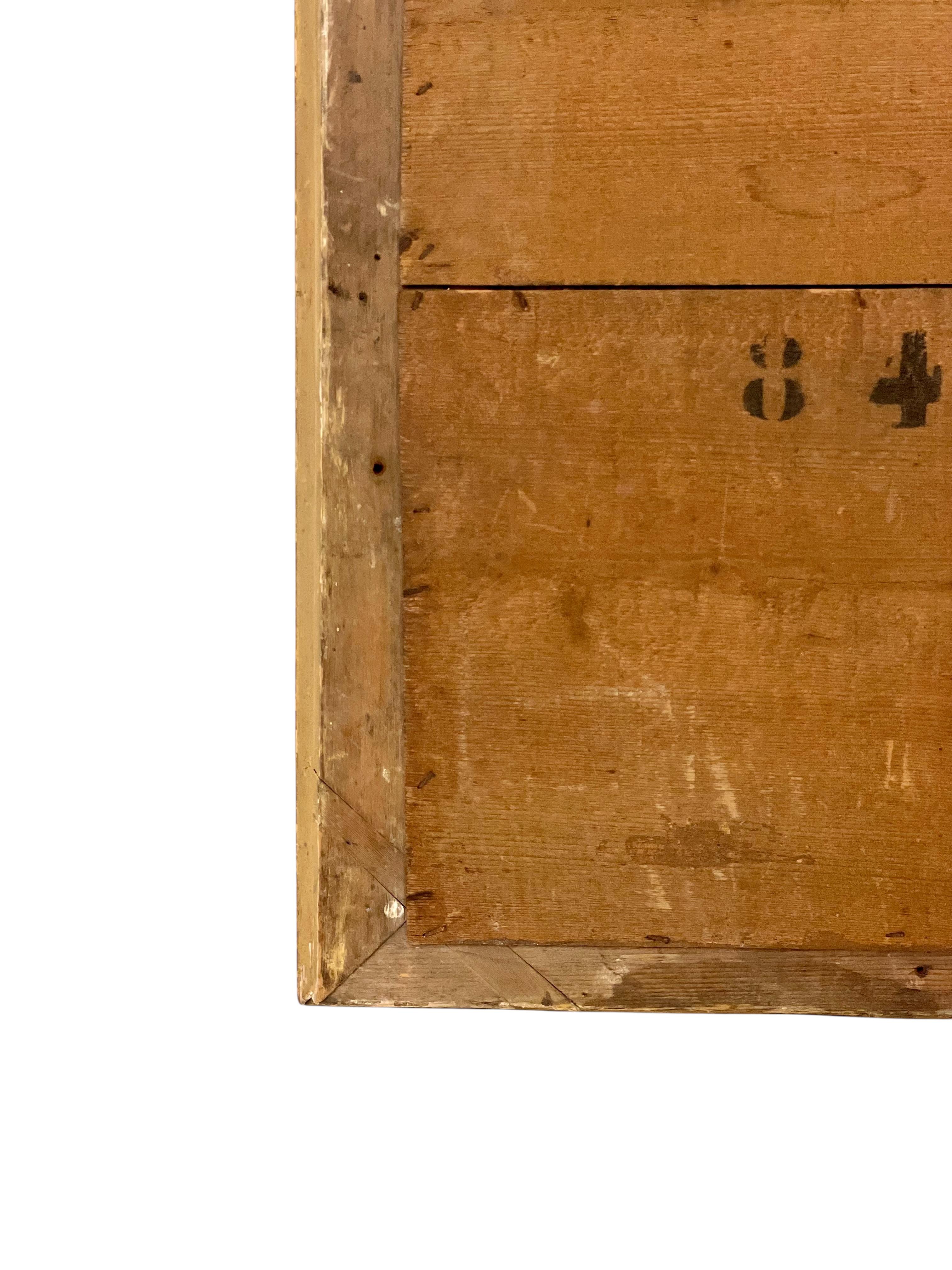 Espejo rectangular neoclásico de madera dorada, Francia S. XIX en venta 3