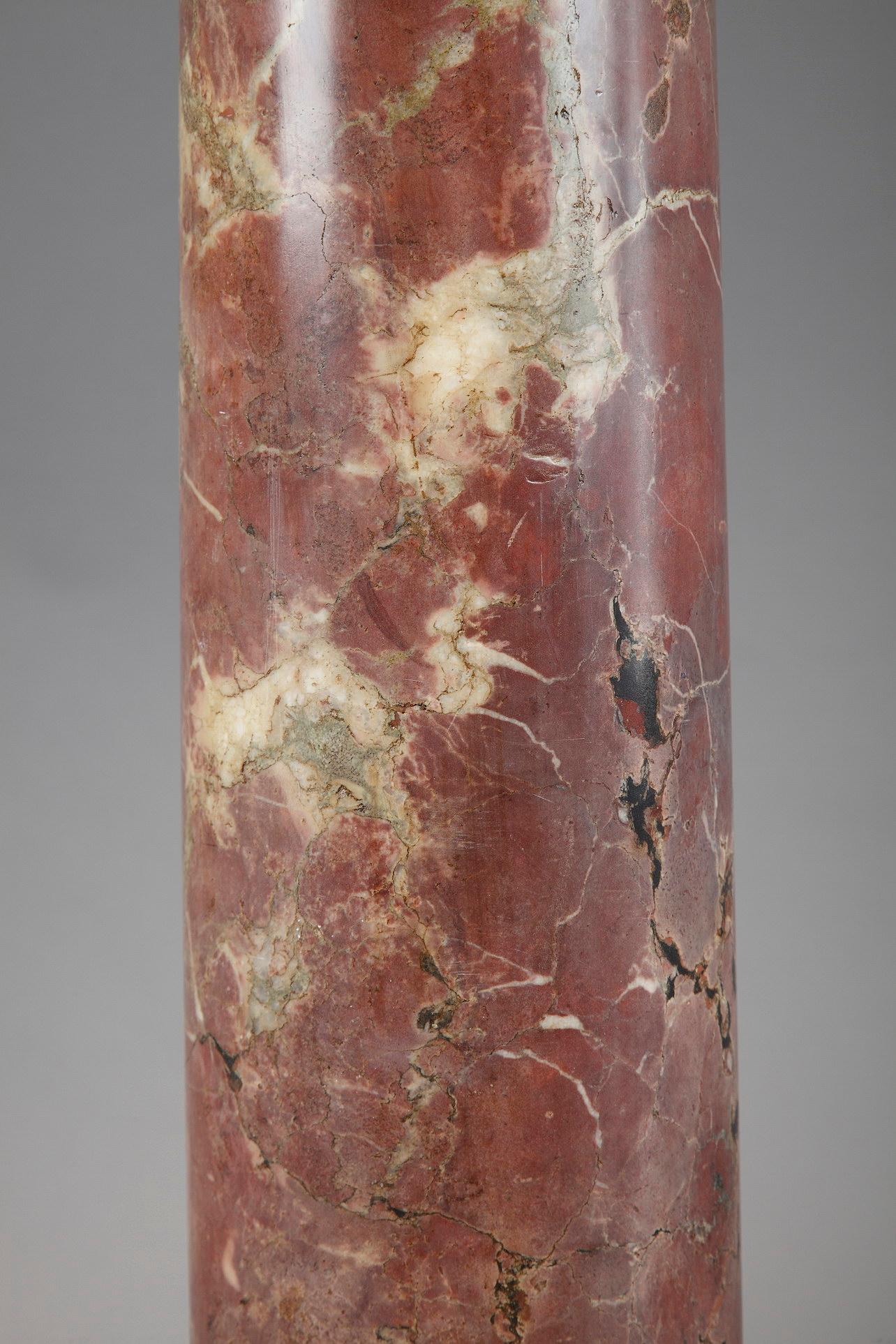 19th Century Red and Green Marble Pedestal 9