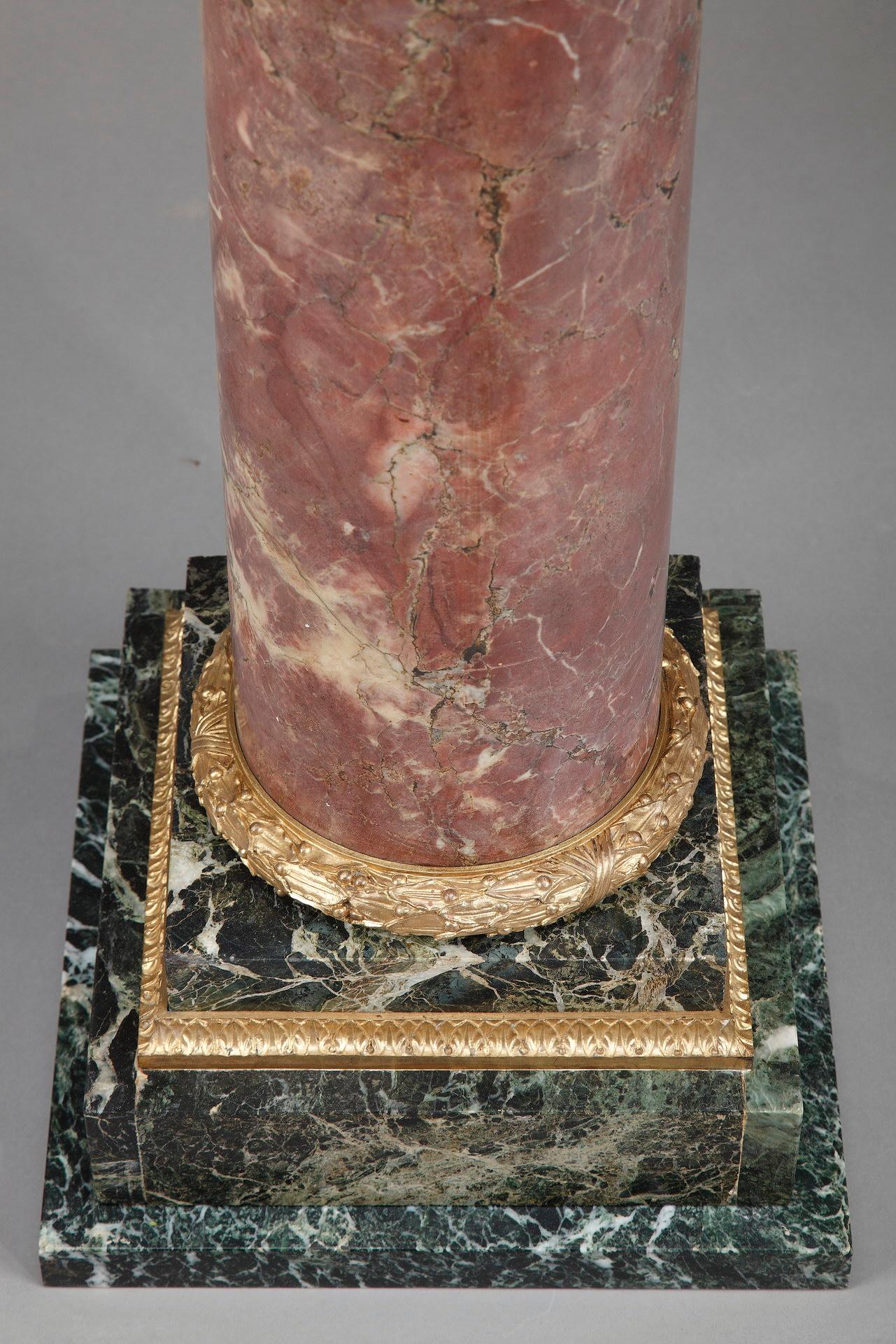 19th Century Red and Green Marble Pedestal 10