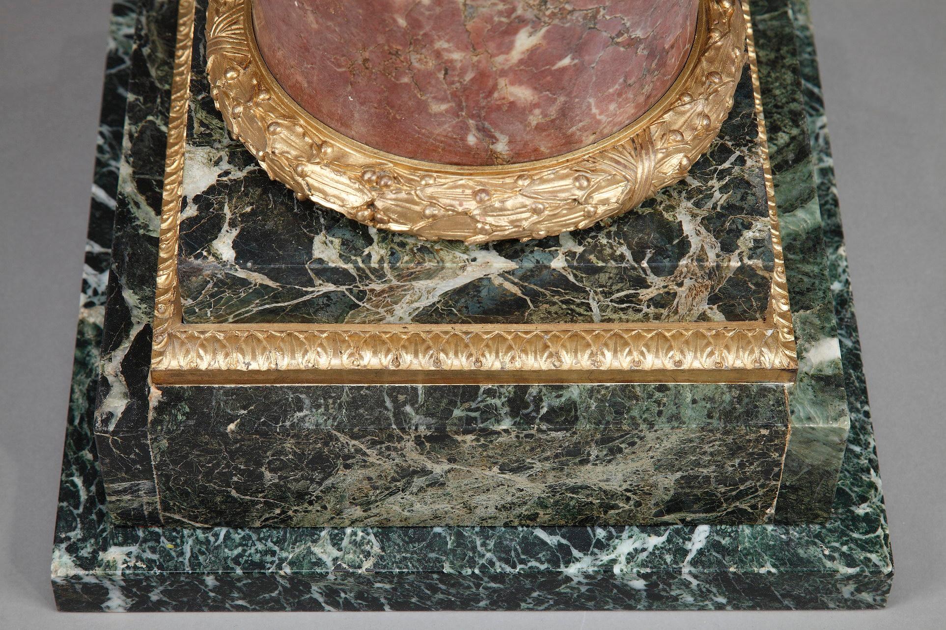 19th Century Red and Green Marble Pedestal 12