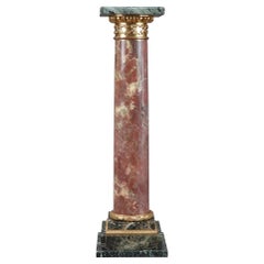 19th Century Red and Green Marble Pedestal
