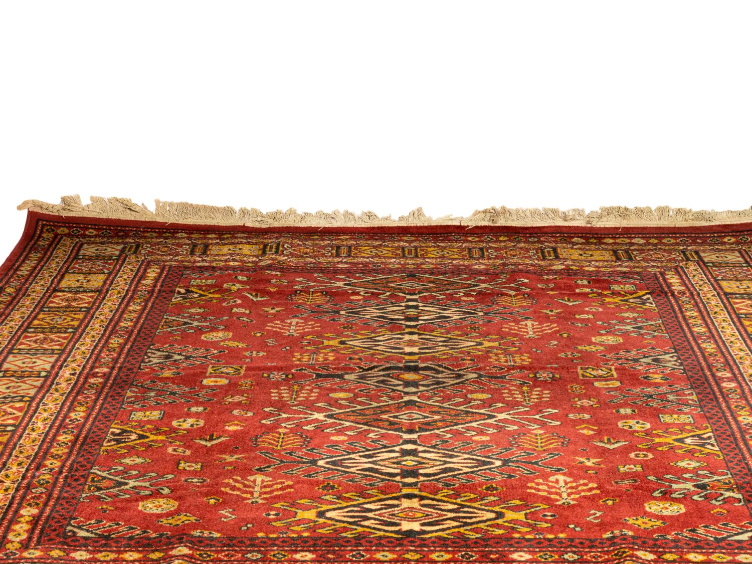19th-Century Red Ciammakale Persian Rug  128 x 92.5 inches