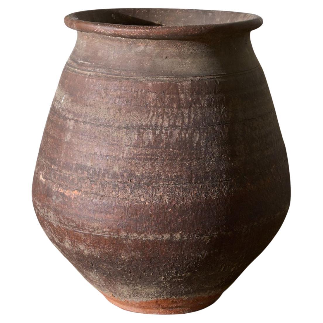 Vaso in terracotta rossa francese del XIX secolo
