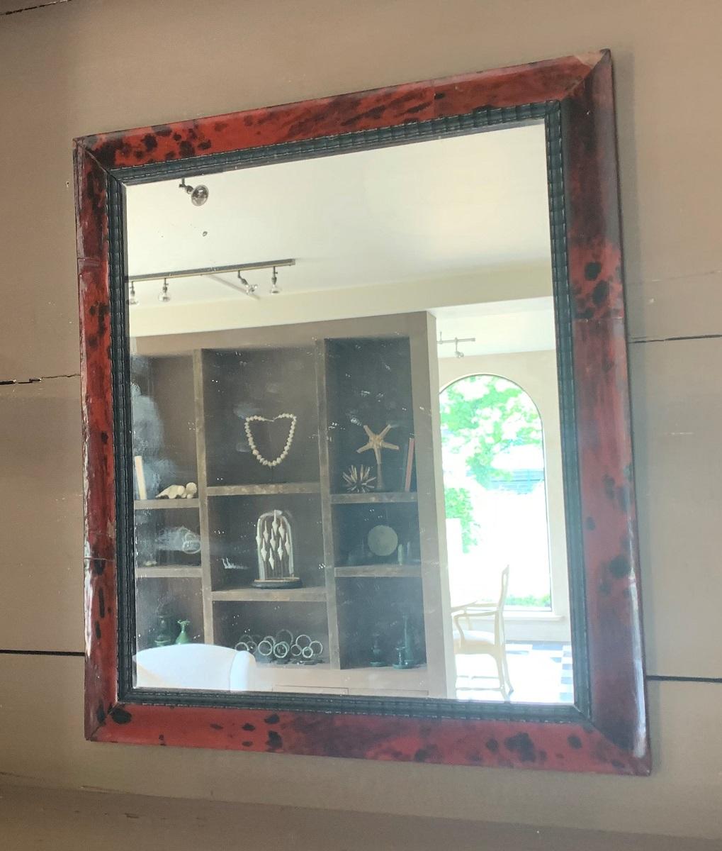 19th Century red Mirror For Sale 2