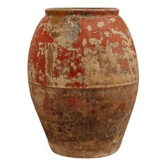 Antique 19th Century Red Terra Cotta Jar