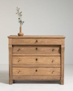 19th Century Red Wood Charles X Oak Chest of Drawers