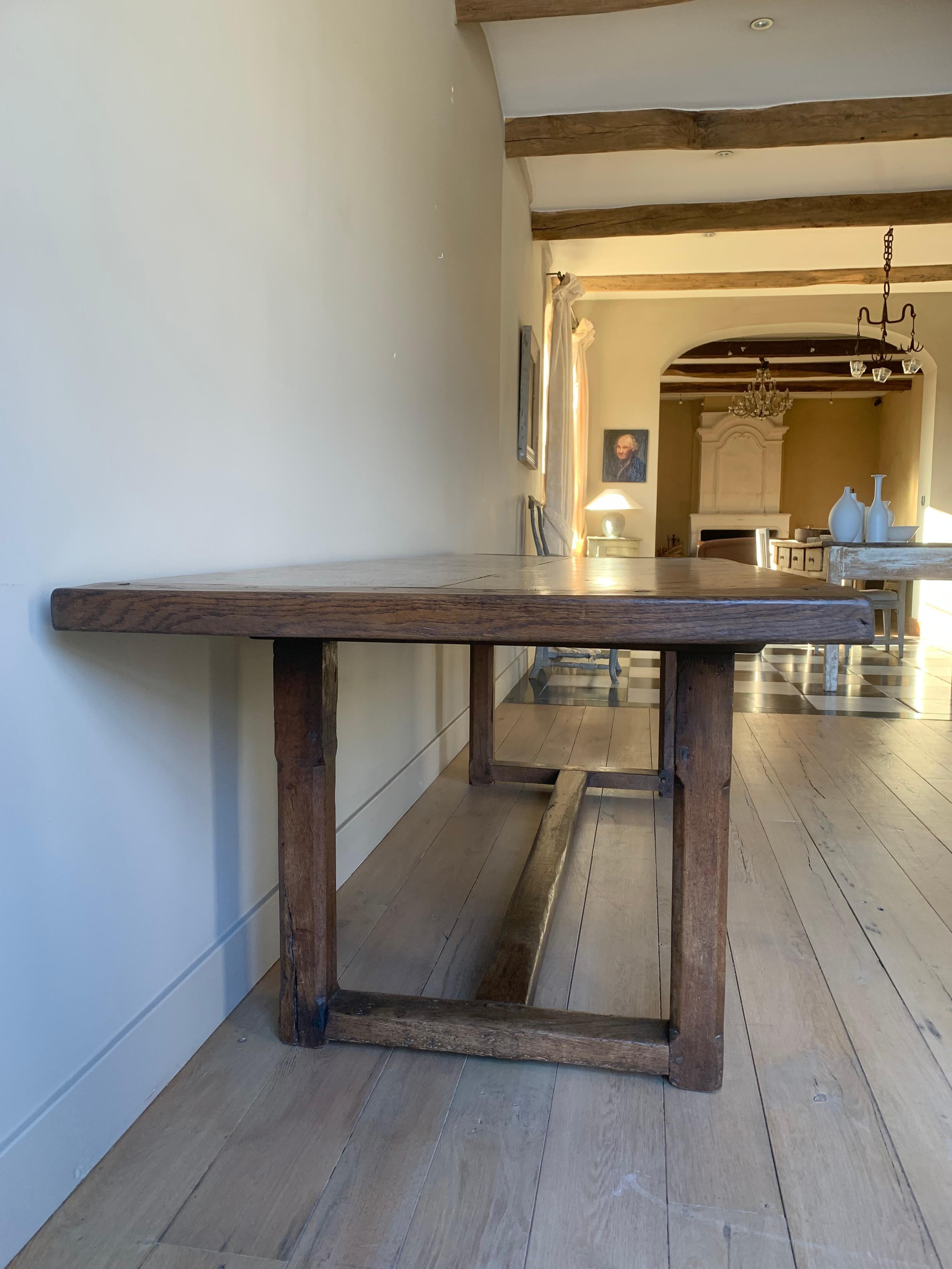 19th Century Refectory Farm Table 6