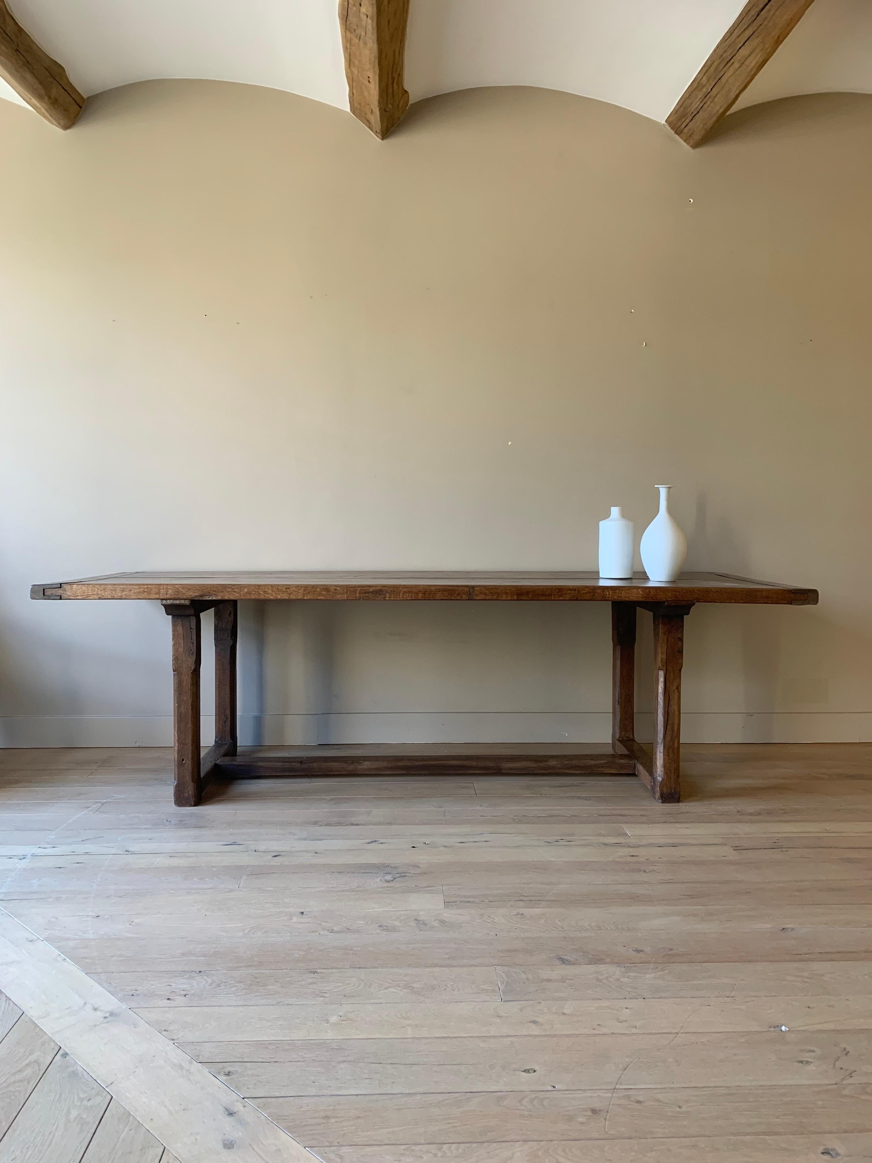 Hand-Crafted 19th Century Refectory Farm Table