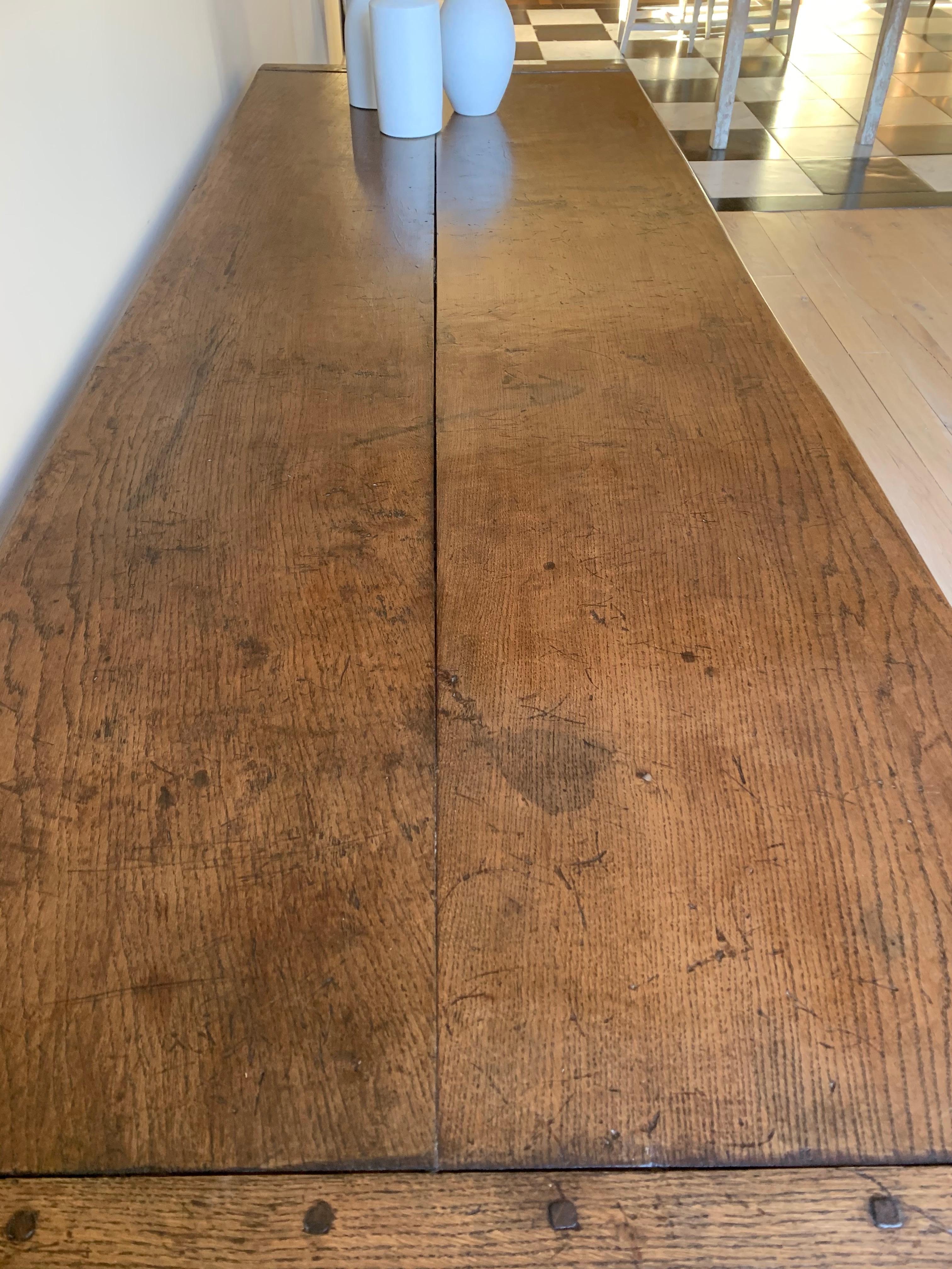 Elm 19th Century Refectory Farm Table