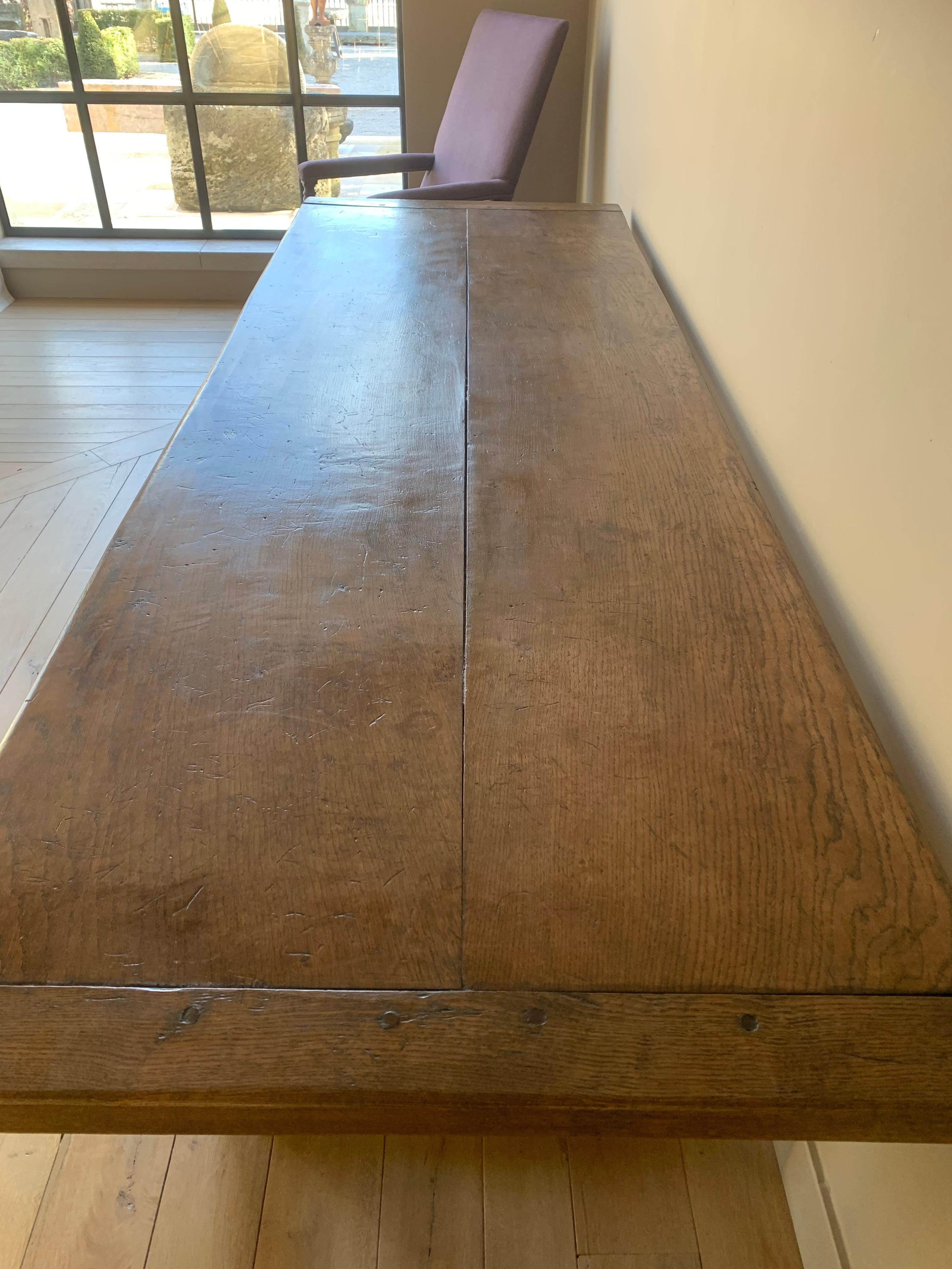 19th Century Refectory Farm Table 1