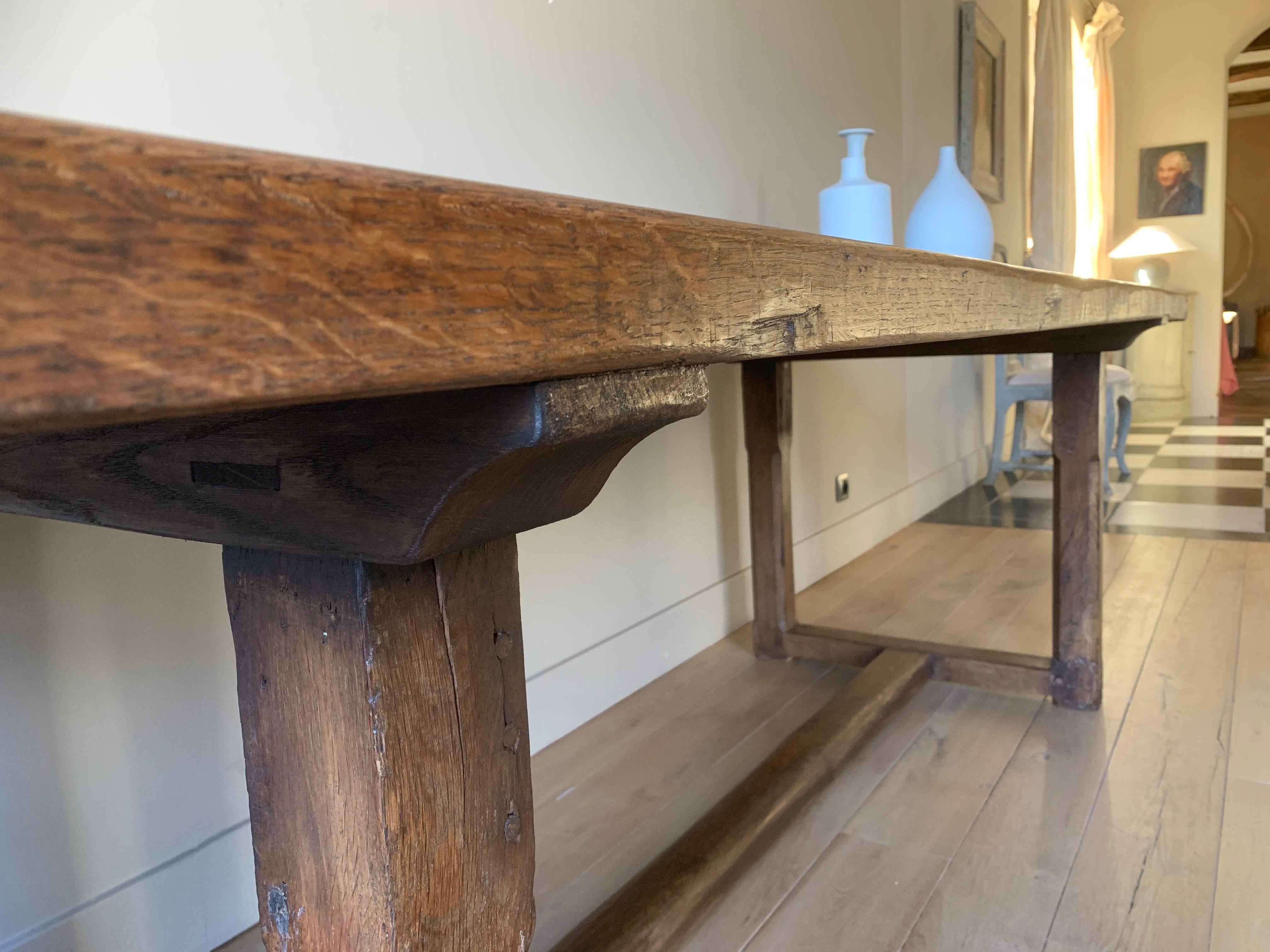 19th Century Refectory Farm Table 3