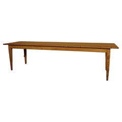 19th Century Refectory Table in Natural Wood-France