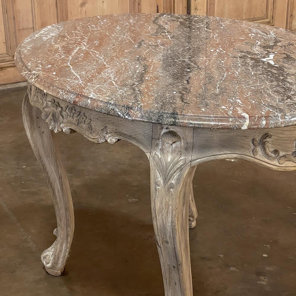 19th Century Regence Oval Marble-Top End Table from Mons 7