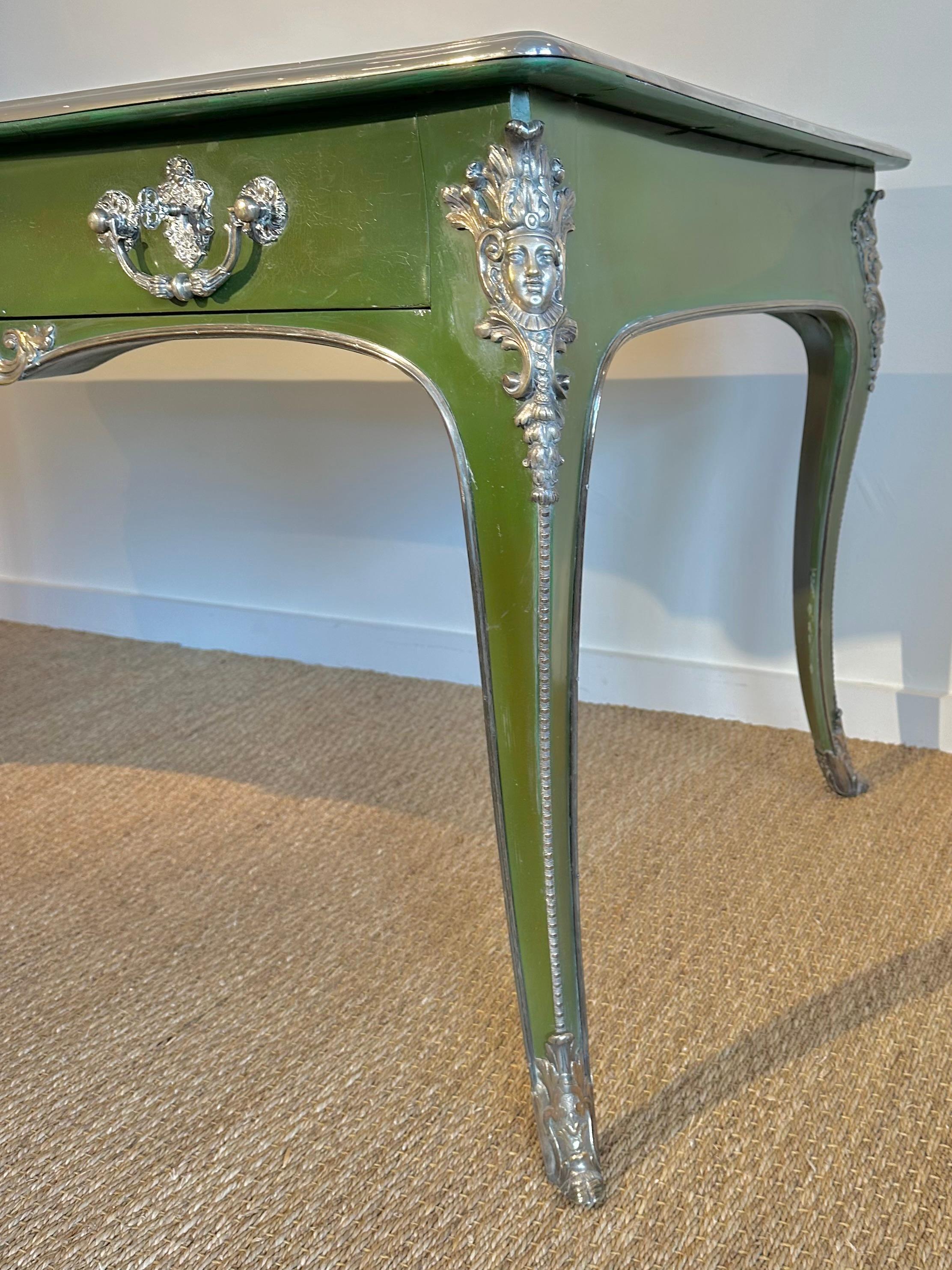 19th CENTURY REGENCE STYLE BUREAU PLAT In Good Condition In Santa Barbara, CA