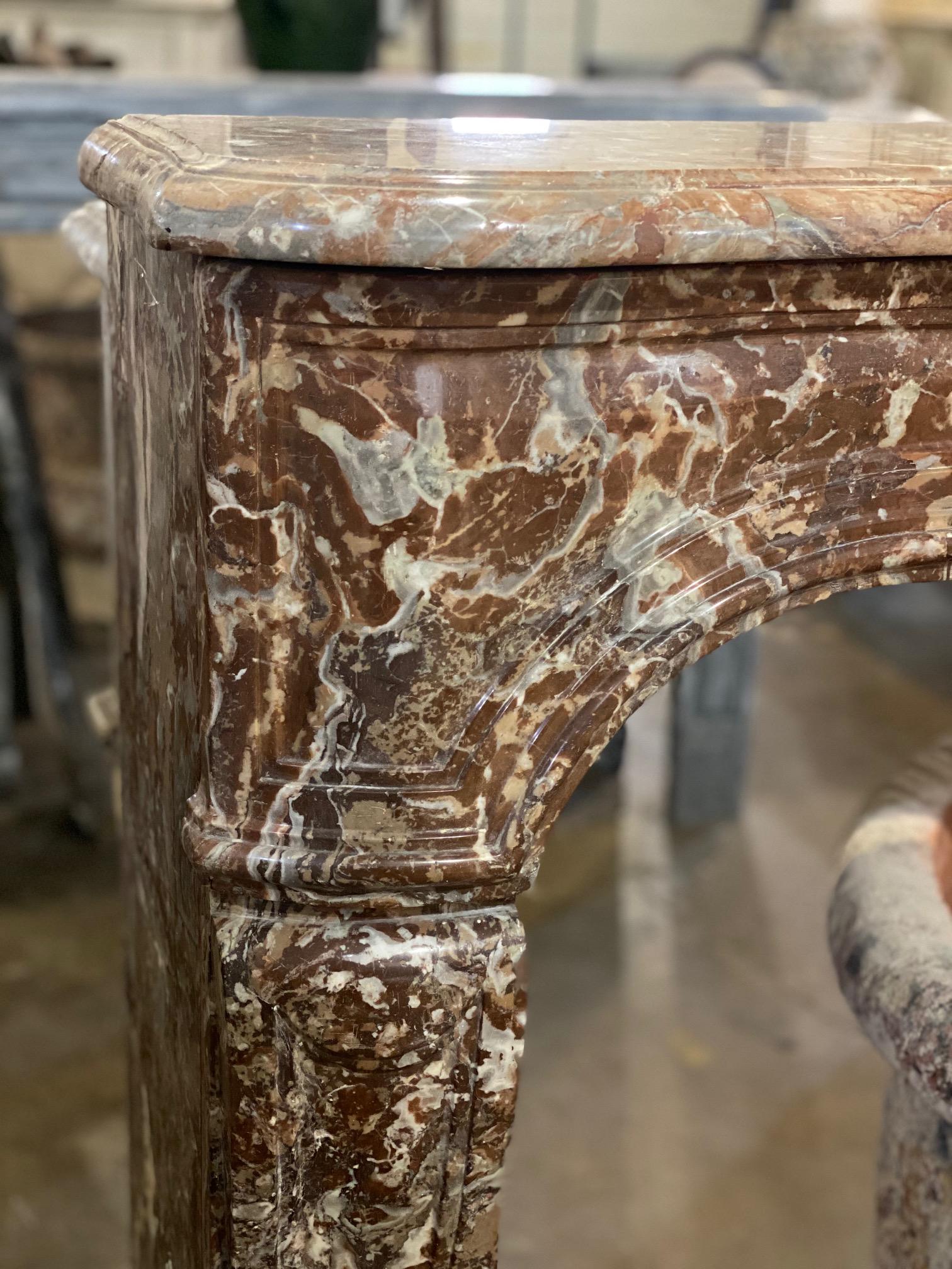 19th Century Regence Style Marble Mantel For Sale 1