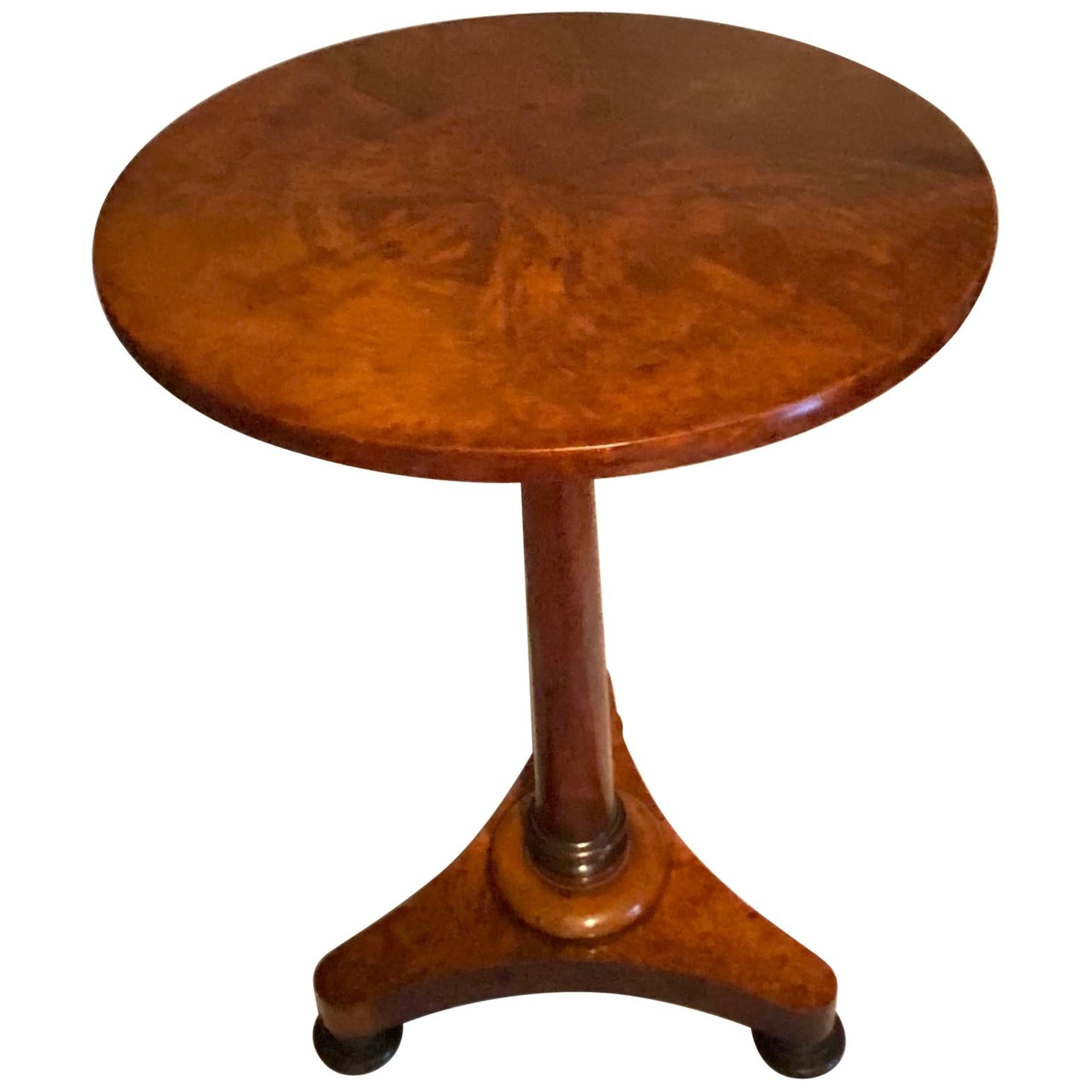 19th Century Regency Amboyna and Padouk Wine Table For Sale