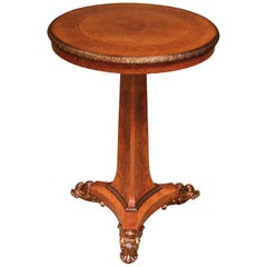 19th Century Regency Bird's-Eye Maple Small Centre Table