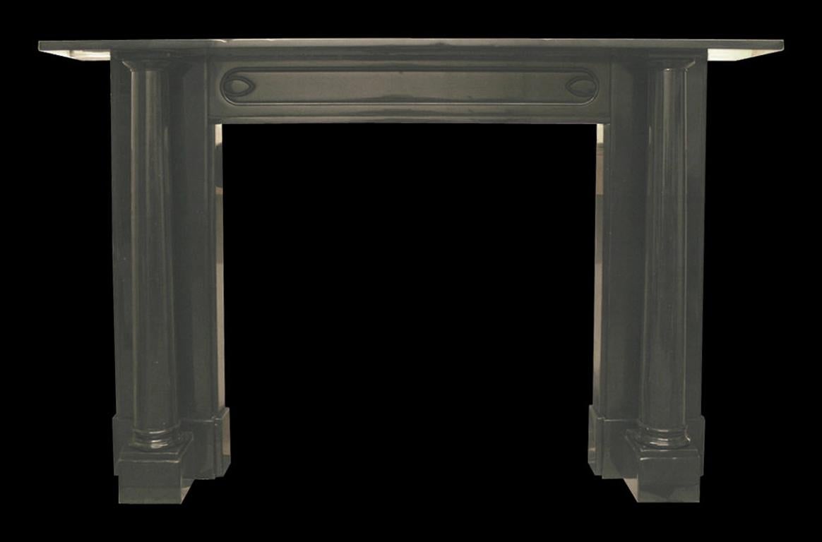 black kilkenny marble bolection chimneypiece