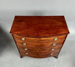 19th century Regency bow front chest of drawers