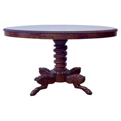 19th Century Regency Burr Walnut Centre Table with Secret Drawers
