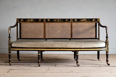 19th Century Regency Caned Sofa