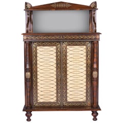 19th Century Regency Chiffonier Side Cabinet in the Manner of George Bullock