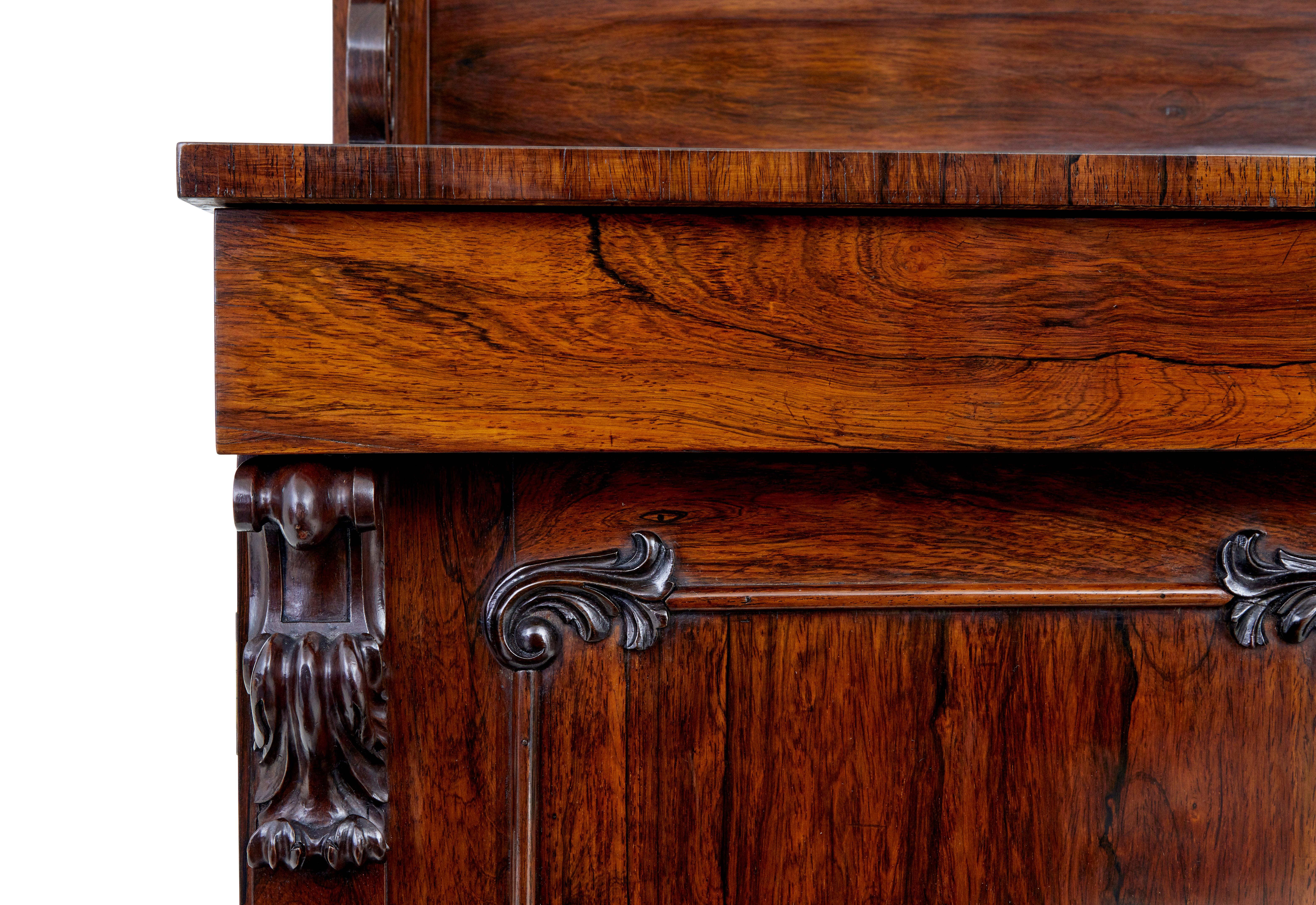 19th Century regency chiffonier sideboard In Good Condition For Sale In Debenham, Suffolk