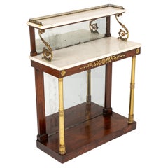 19th Century Regency Chiffonier with Marble Top