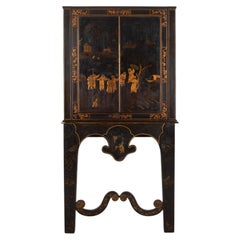19th Century Regency Chinoiserie Cabinet on Stand