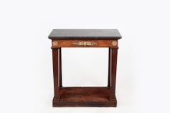 19th Century Regency Console Table with Black Marble Top