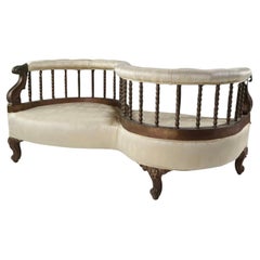 19th Century Regency Conversation Seat