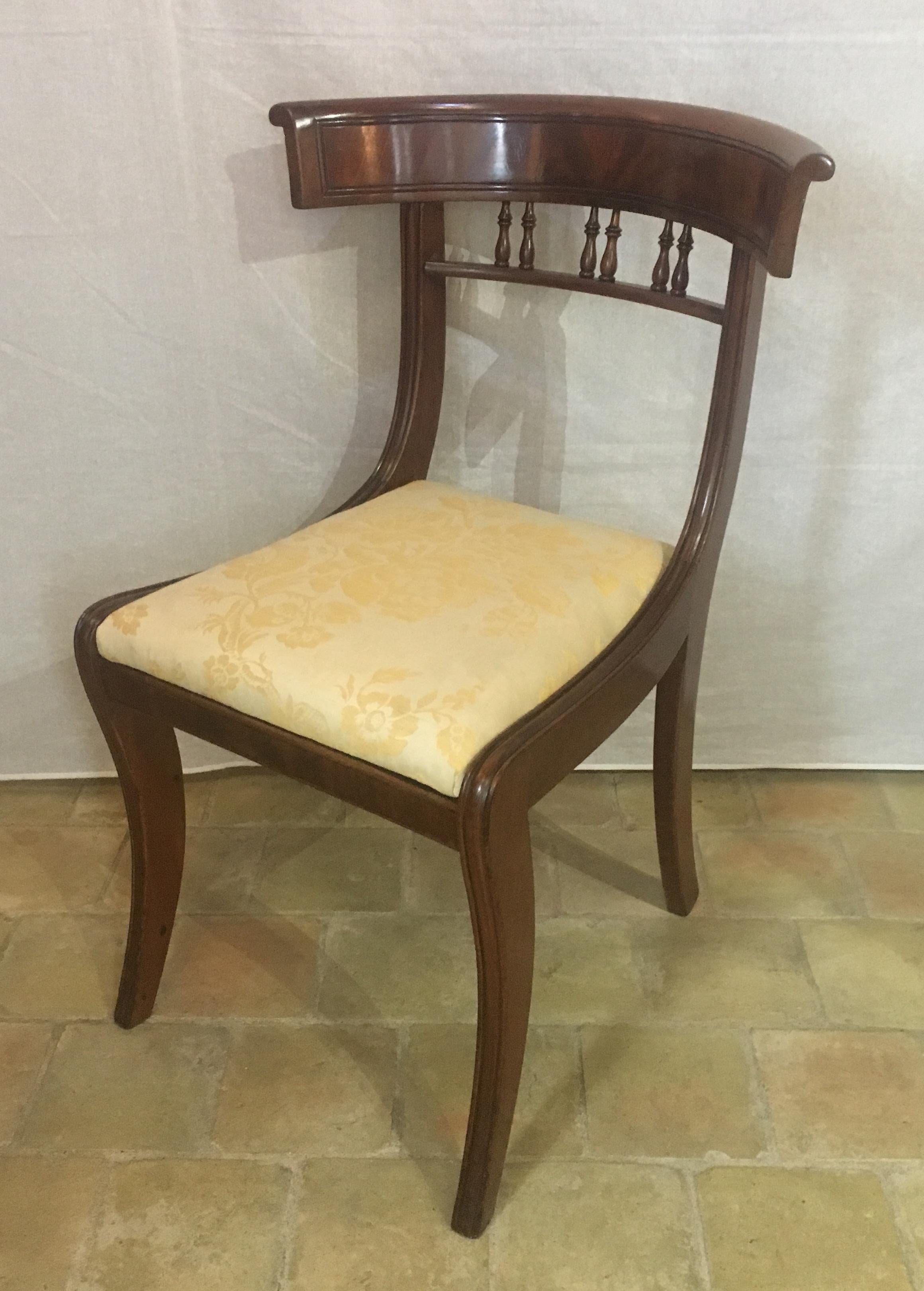 regency dining chairs for sale