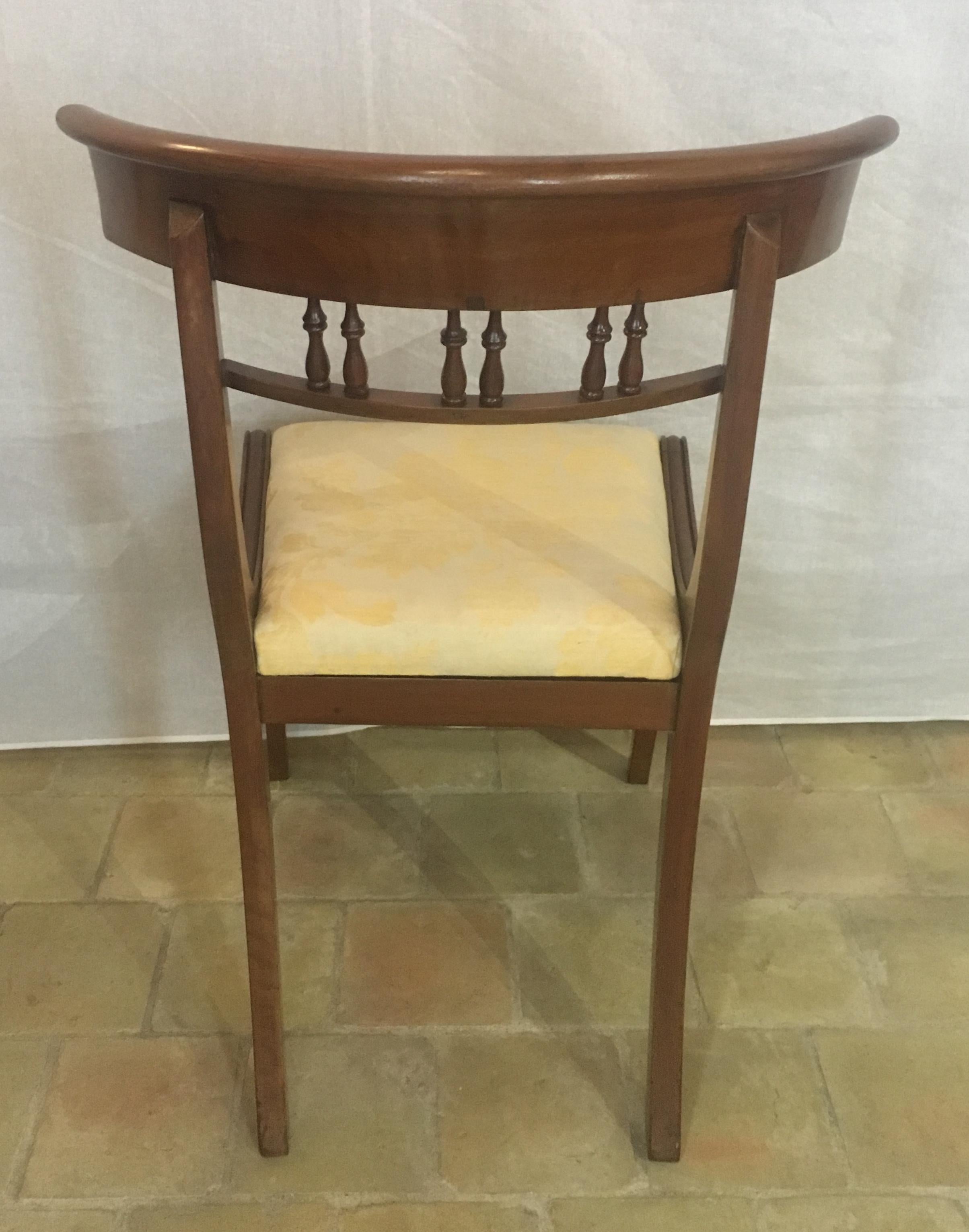 Hand-Crafted 19th Century Regency Dining Chairs, Flame and Solid Mahogany Set of 6 For Sale