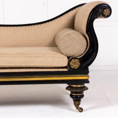 Chaise longue Regency du 19ème siècle