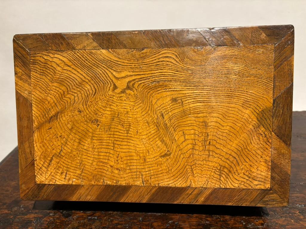 Scatola Regency del XIX secolo in legno di olmo e palissandro in vendita 9