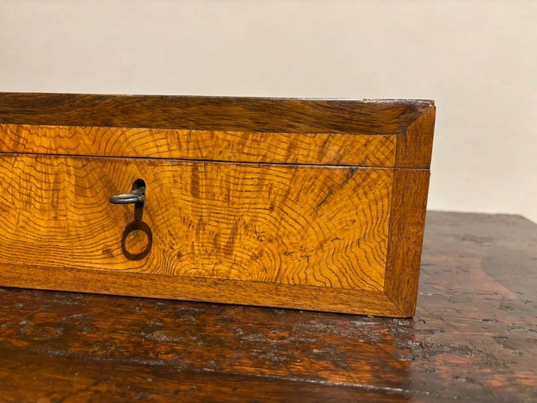 19th Century Regency Elm Wood and Rosewood Box 19th Century Regency Elm Wood and Rosewood Box