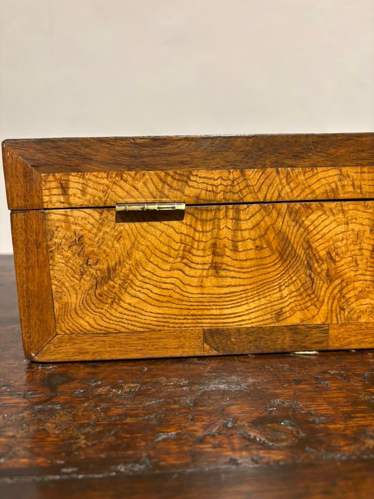Scatola Regency del XIX secolo in legno di olmo e palissandro in vendita 2
