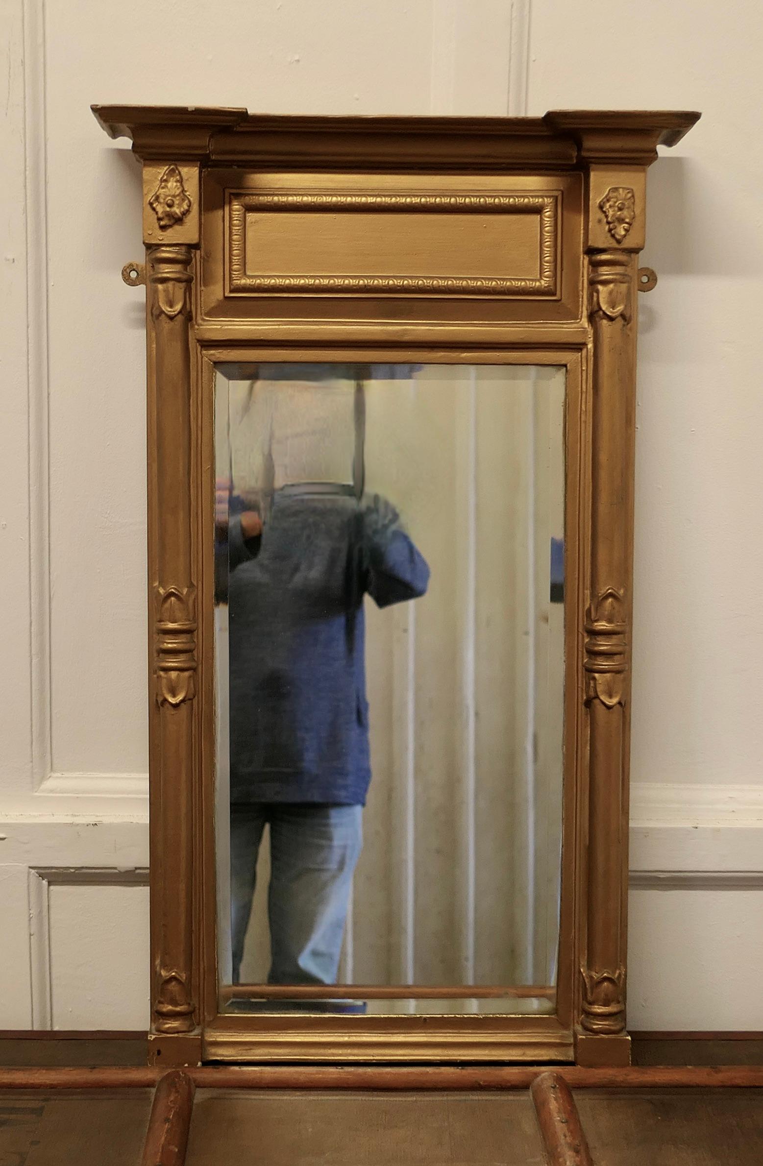 Giltwood 19th Century Regency Gilt Mirror     For Sale