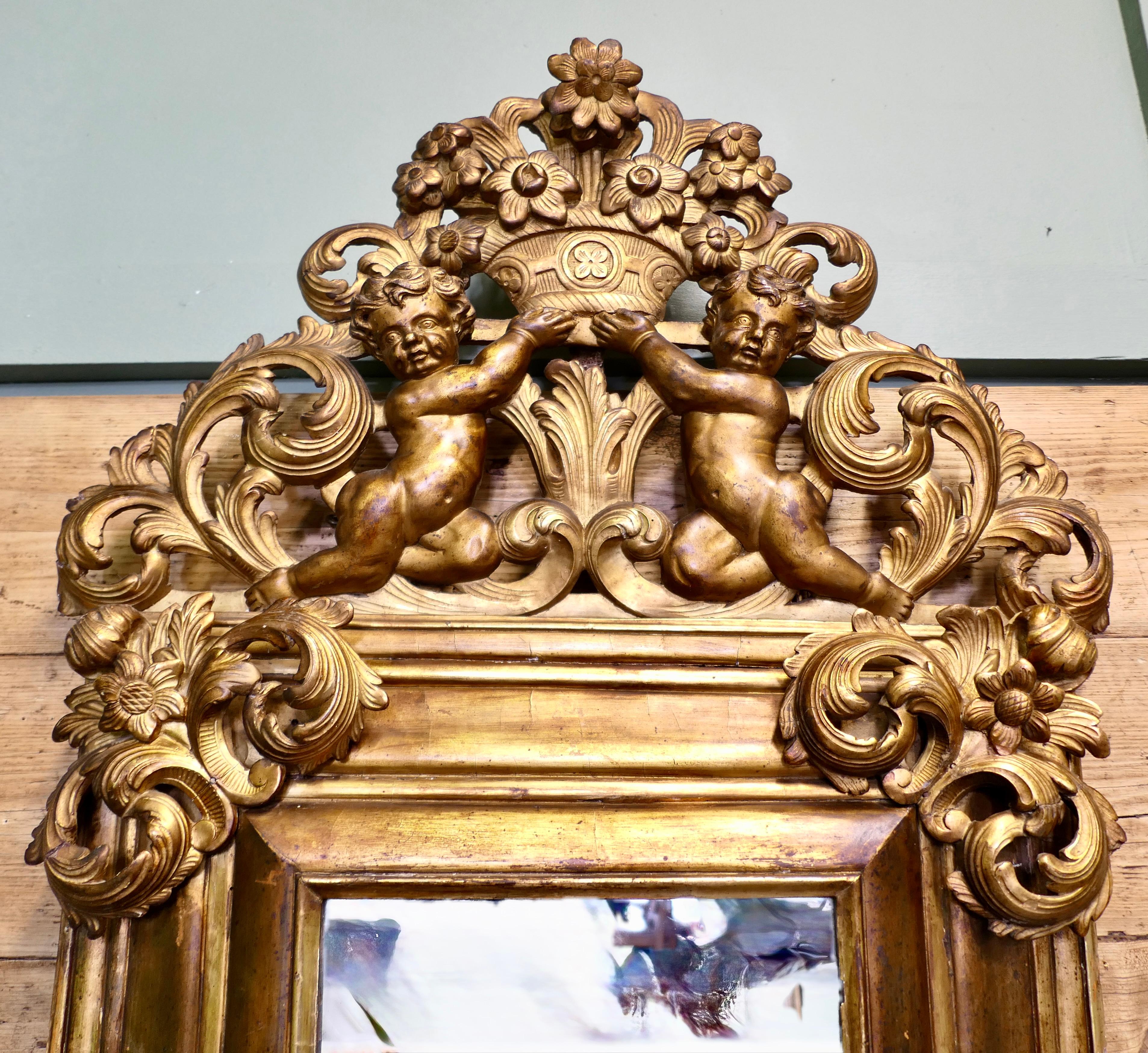 19th Century Regency Gilt Mirror This is a very impressive large carved mirror For Sale 1