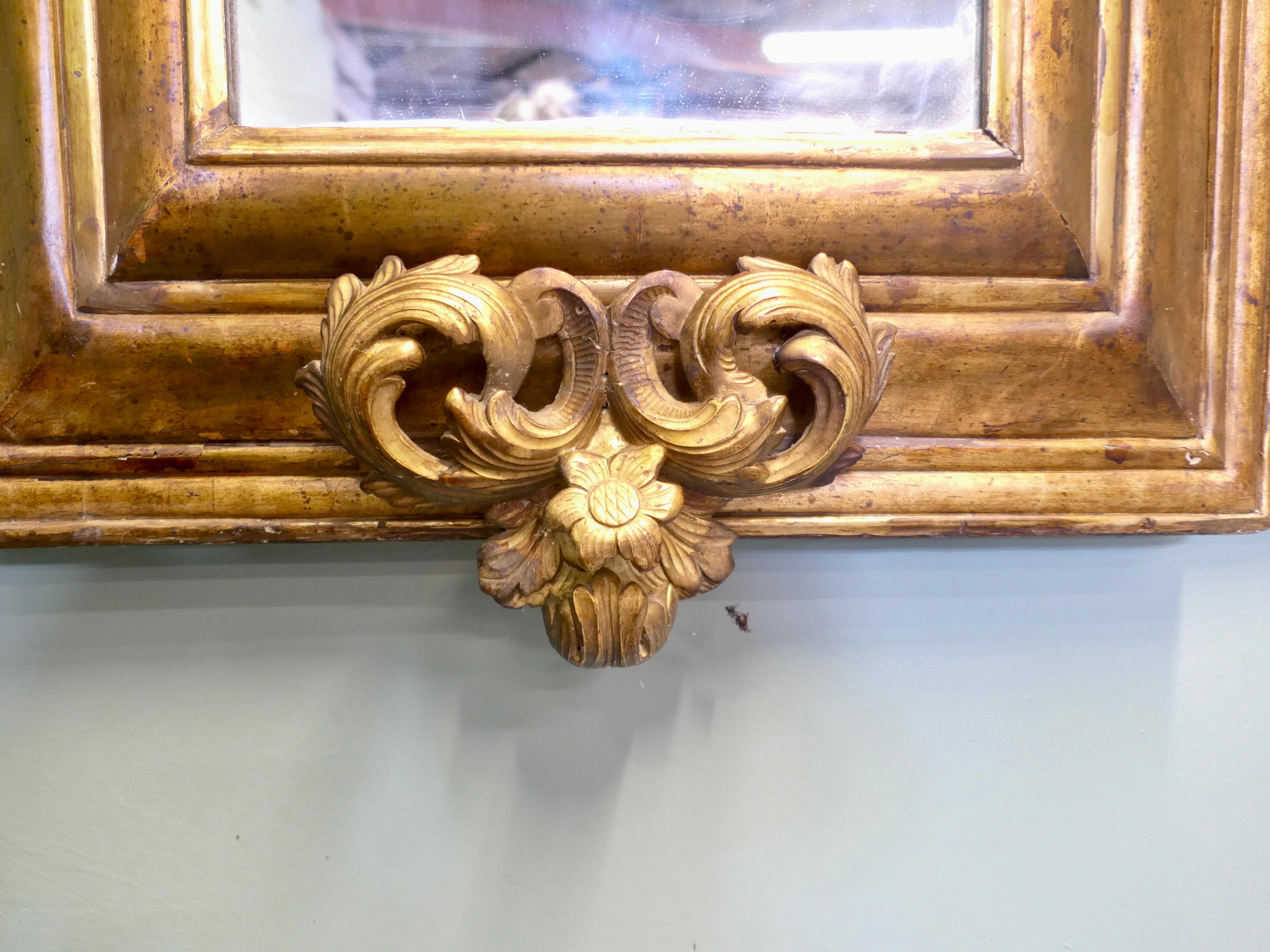 19th Century Regency Gilt Mirror This is a very impressive large carved mirror For Sale 2