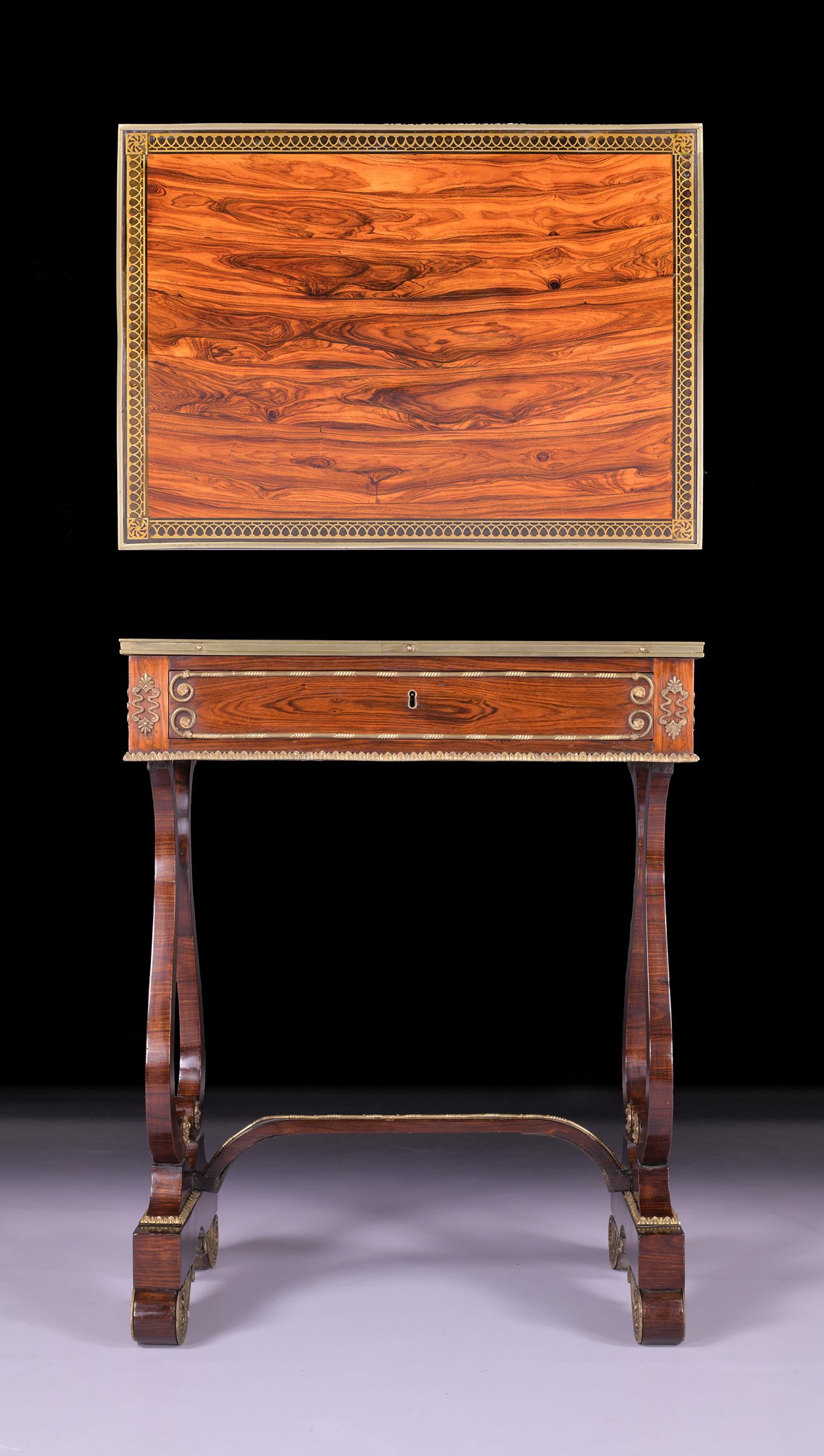 English 19th Century Regency Gonzalo Alves Side Table in the Manner of John Mclean