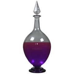 19th Century Regency Hand Blown Chemist Pharmacy Apothecary Display Carboy Sign