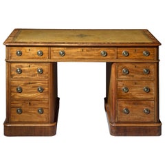 19th Century Regency Leather Top Desk or Library Table