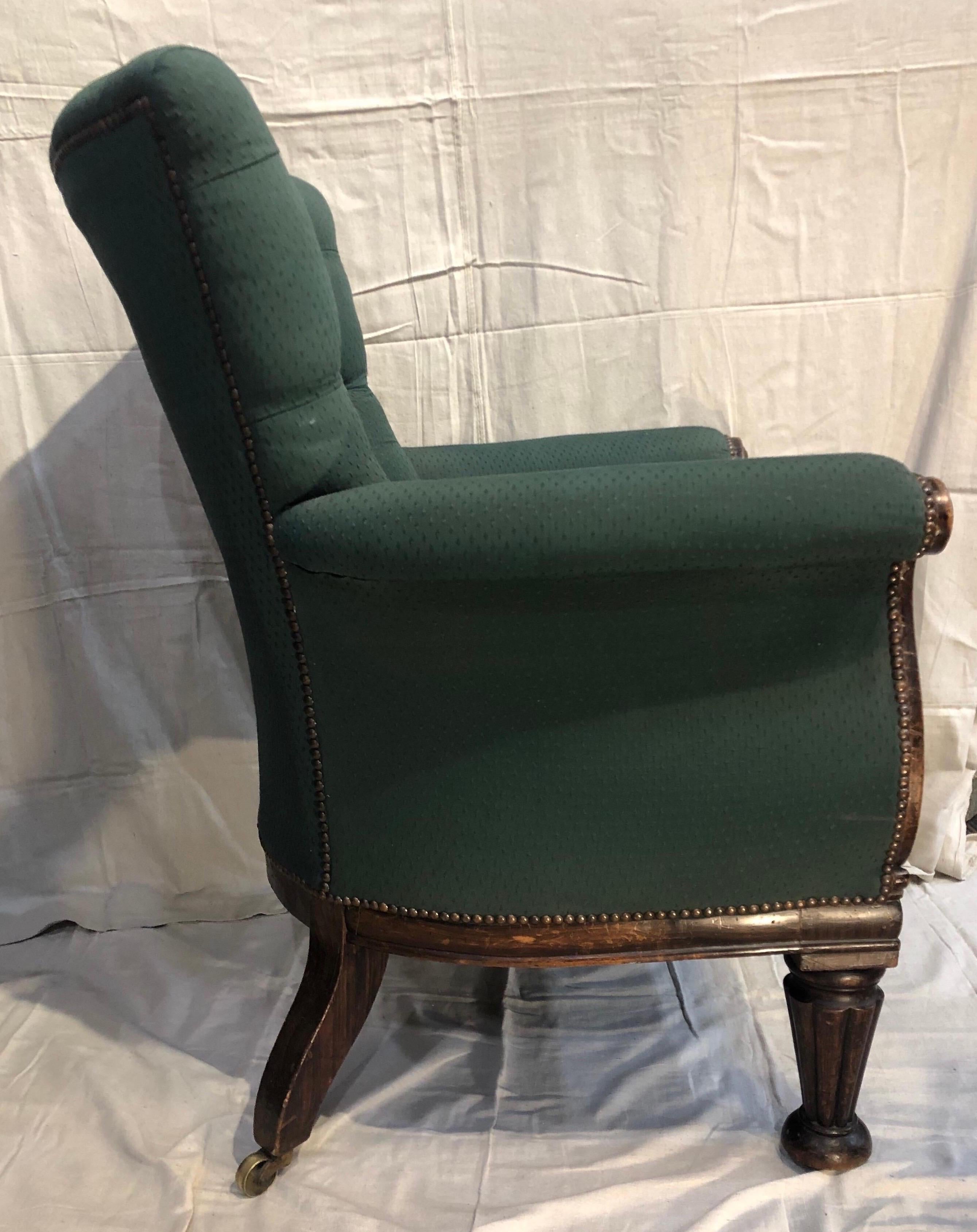 19th Century Regency Library Chair In Good Condition For Sale In Charleston, SC