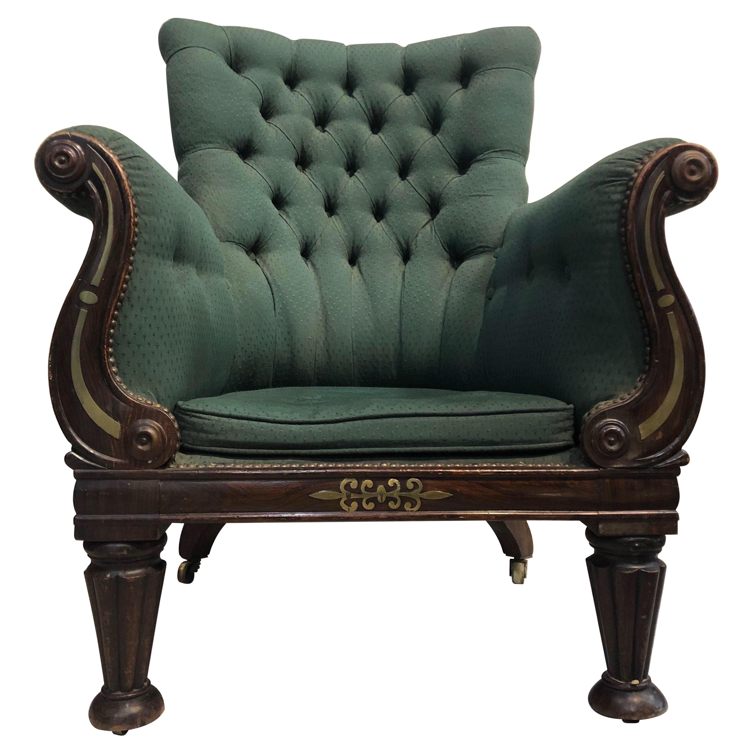 chaise de bibliothèque Regency du 19e siècle en vente