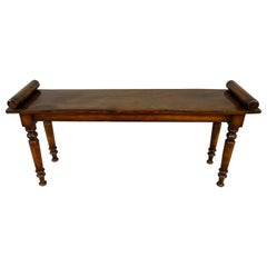 19th Century Regency Mahogany and Elm Window Seat